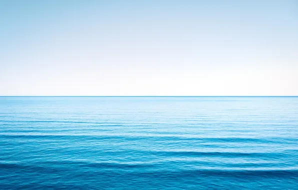 Wave, the sky, water, landscape, nature, the ocean, horizon, waves