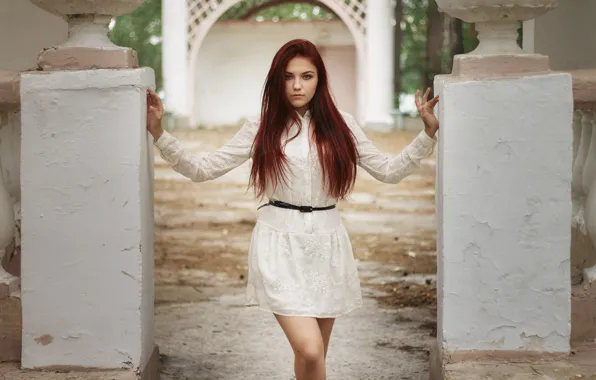 Picture summer, look, girl, pose, wall, sweetheart, model, portrait