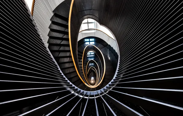 The city, ladder, architecture