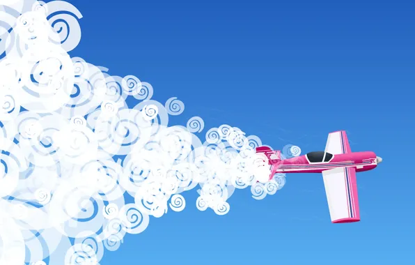 The sky, sky, pink plane, pink plane