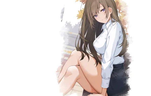 Picture kawaii, girl, long hair, anime, pretty, babe, Highschool, cute