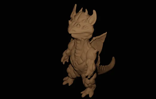 Sculpture, dragon, render, Tyler, AlexStormND