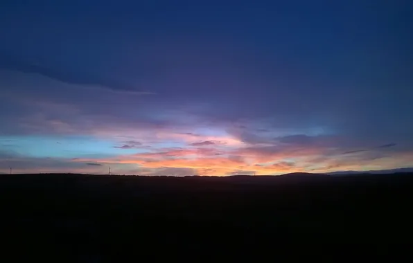 The sky, sunrise, morning, contrast, sewastel, South-East wind