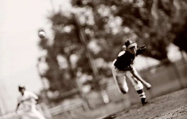 The ball, baseball, player, Ball