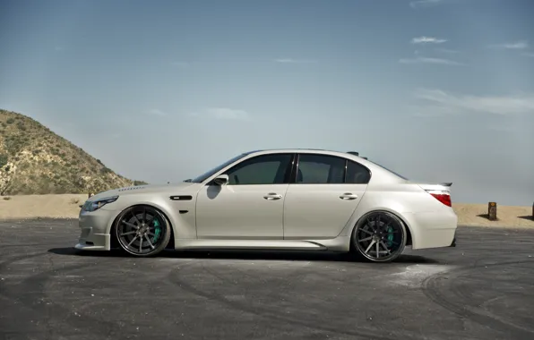 Picture BMW, E60, Wheels, Side view, M5