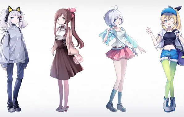 Style, Background, Girls