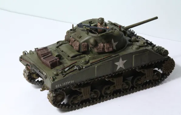 Toy, tank, average, model, M4 Sherman, "Sherman"