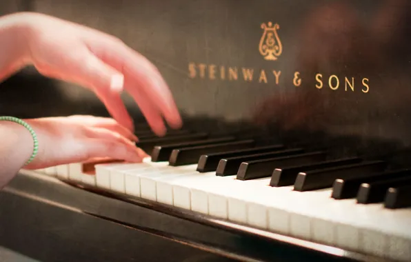 Music, hands, piano