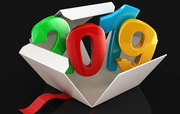 Box, New year, New Year, 2019
