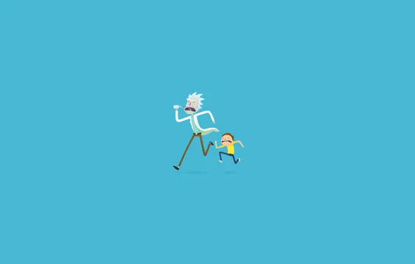 Rick Sanchez Morty Smith Desktop Wallpaper Hi