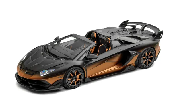 Tuning, Lamborghini, white background, hypercar, by Mansory, Lamborghini Aventador SVJ, Aventador SVJ, 2023