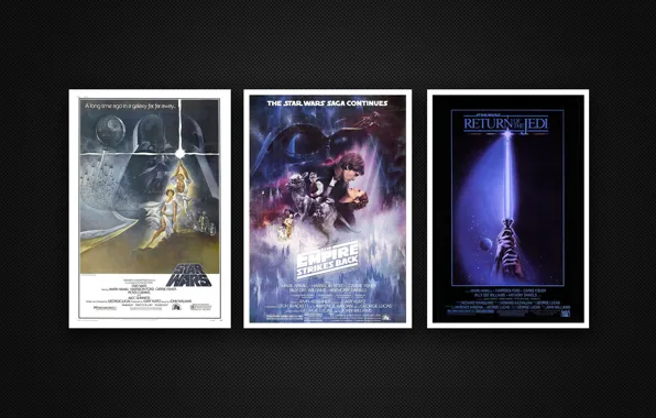 Star Wars, background, movie, poster, original posters, The Empire Strikes, Return Of The Jedi