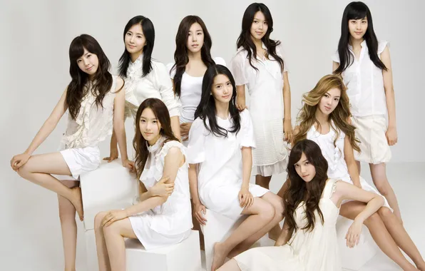Picture Music, Asian, White, Girls, Beauty, Background, SNSD, Kpop