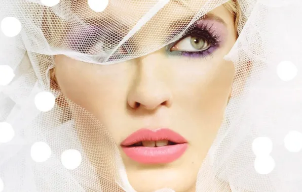 Look, face, makeup, sponge, spout, veil