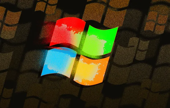 Picture computer, color, logo, emblem, windows, operating system