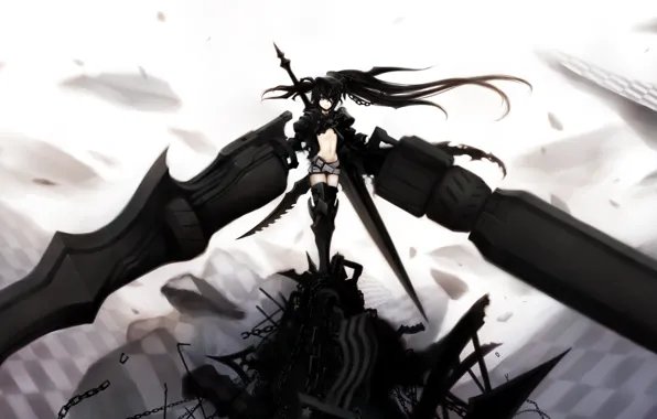 Picture sword, black rock shooter, weapon
