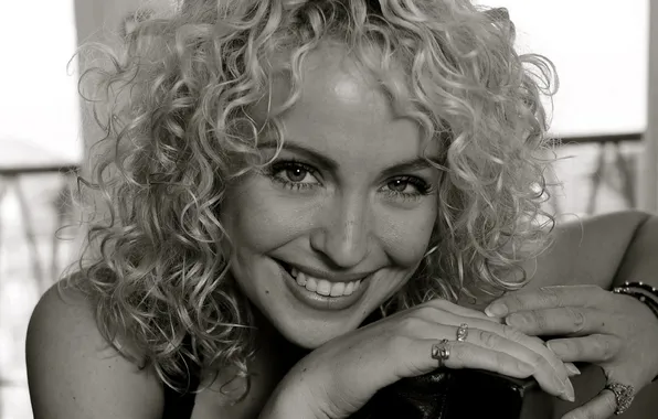 Eyes, actress, curls, Julie Olgaard