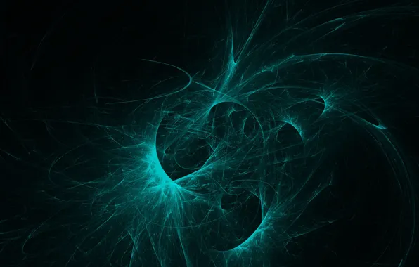 Energy, abstraction, glow, fractal, tangled