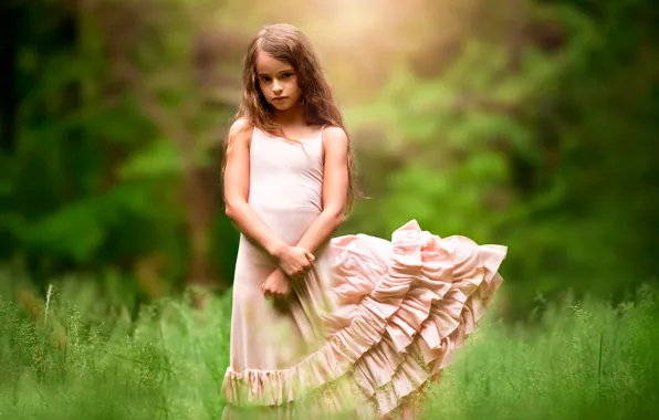 Nature, dress, girl, child photography