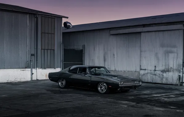 Wallpaper Dodge, Black, Charger, 1970, Muscle car, Custom images for ...