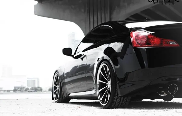 Infiniti, Black, G37, Vossen