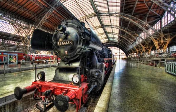 The engine, Germany, Dresden, Steam Train