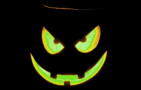 Smile, Ghost, pumpkin, Halloween