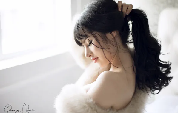 Picture girl, face, hair, beauty