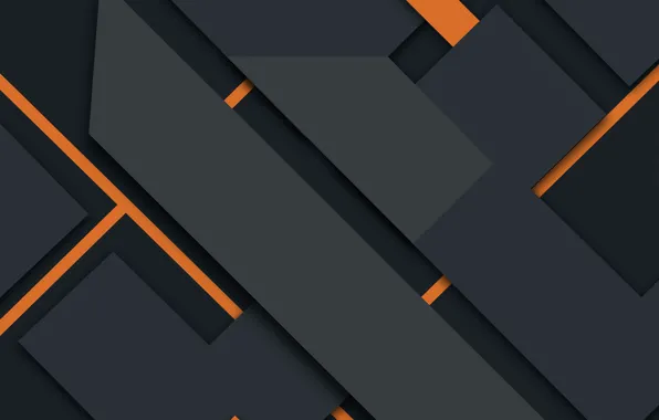 Line, abstraction, geometry, black, design, orange, material