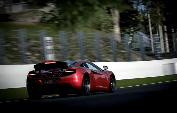 McLaren, speed, blur
