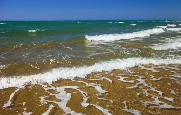 Picture sea, wave, summer