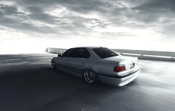 Car, BMW, e38, stance, 7 series, 740IL