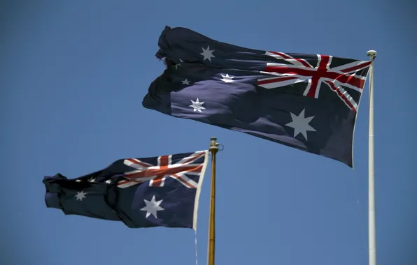 Picture holiday, flags, Happy Birthday Australia, Australia Day