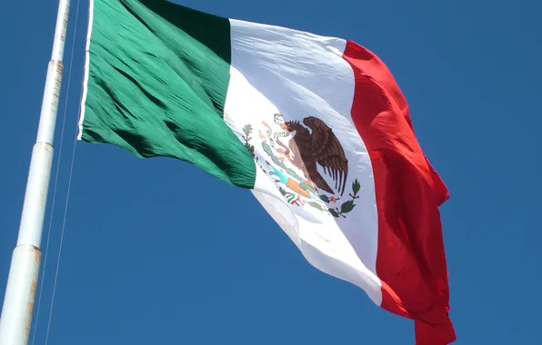 Picture the wind, flag, Mexico