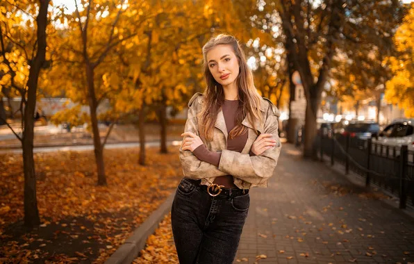 Girl, sweetheart, model, Jeans, Wallpaper, brown hair, beautiful, Jacket