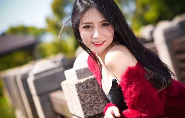 Picture look, face, smile, sweetheart, girl Oriental