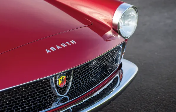 Headlight, Bumper, The hood, Fiat, Chrome, 1959, Classic car, Abarth