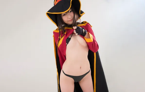 Girl, sexy, boobs, beautiful, short hair, pretty, cosplay, brunette