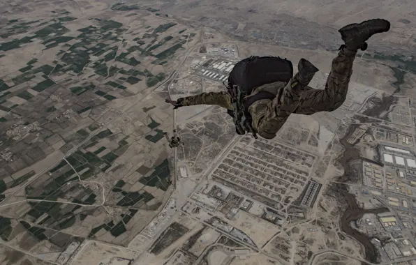 Earth, jump, skydivers
