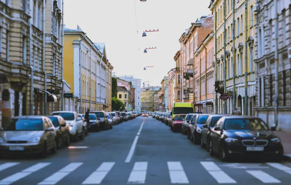Machine, street, building, home, Peter, Saint Petersburg, Russia, Russia