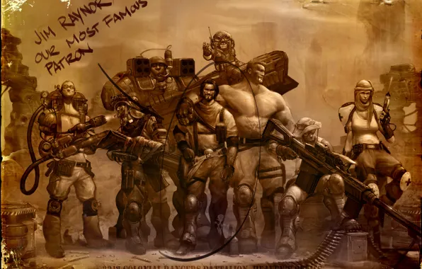 Picture weapons, photo, soldiers, sniper, StarCraft 2, raiders, medic, Jim Raynor