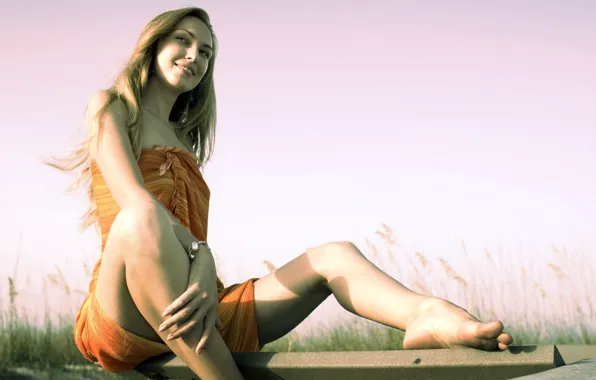Picture pose, girl, background