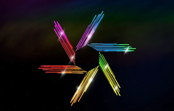 Stars, crystals, hexagon