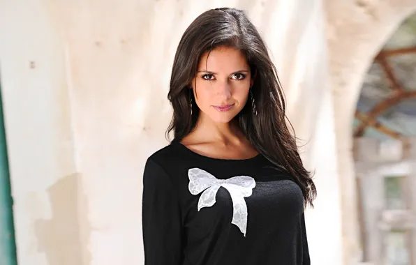 Look, model, beauty, bow, Carla Ossa, Carla Ossa, Columbia