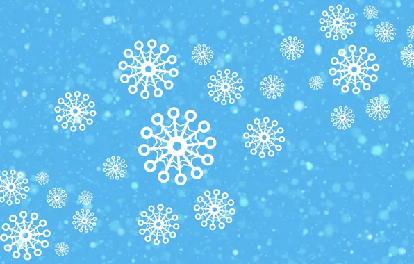 Snowflakes, background, template