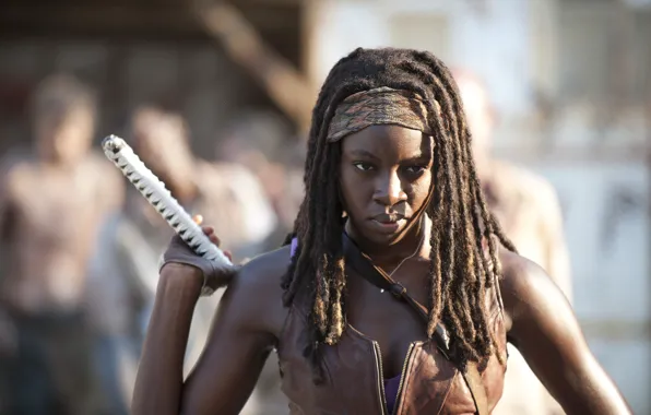 Look, the series, arm, The Walking Dead, The walking dead, Michonne, Danai Gurira, Michonne