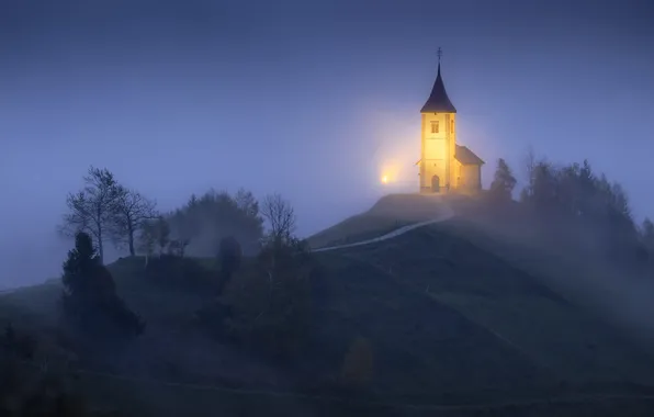 Slovenia, sunrise and calmness, Jamnik