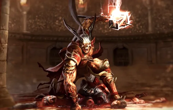 Picture blood, hammer, Colosseum, corpses, the Emperor, hammer, Shao Kahn, Shao Kahn
