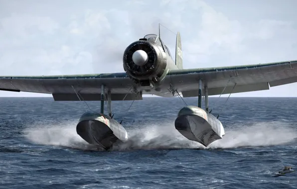 Aichi, hydroplane, type zero, E13A, Seaplane-scout