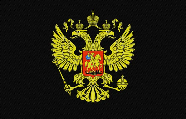 Picture coat of arms, Russia, double-headed eagle
